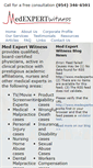 Mobile Screenshot of medexpertwitness.com